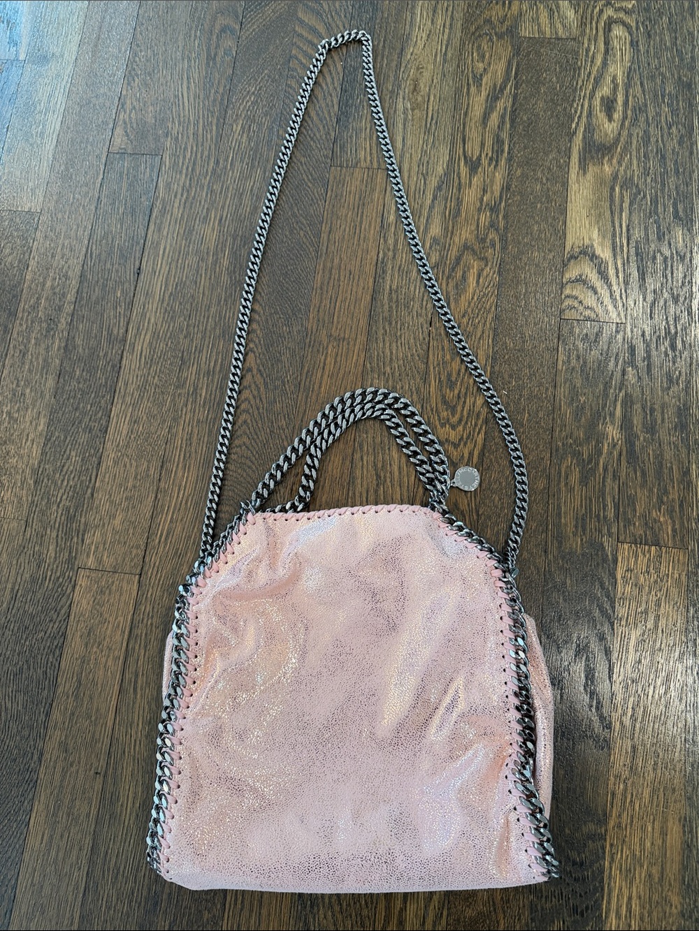 “STELLA McCARTNEY” Stunning Unusual Glittery Pink Tote Bag